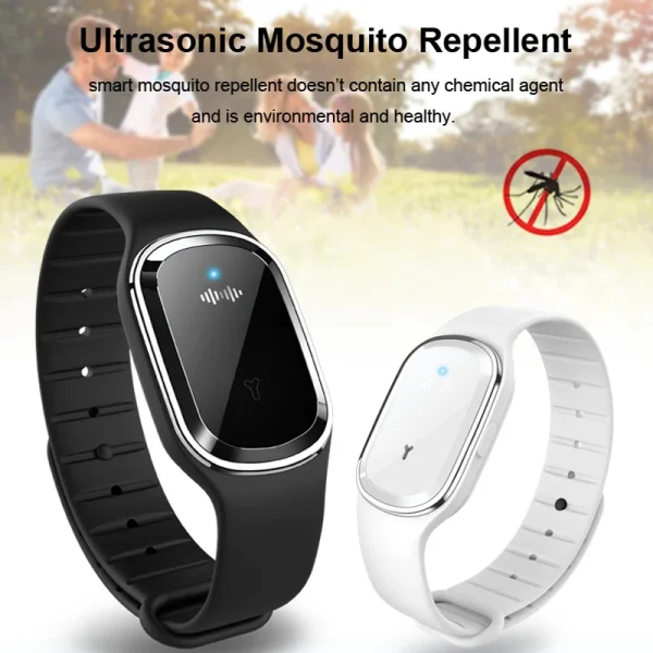Ultrasonator Anti Mosquito watch Adult Kids Repellent Bracelet Killer Pest Insect Drive Wristband USB Charging Watch